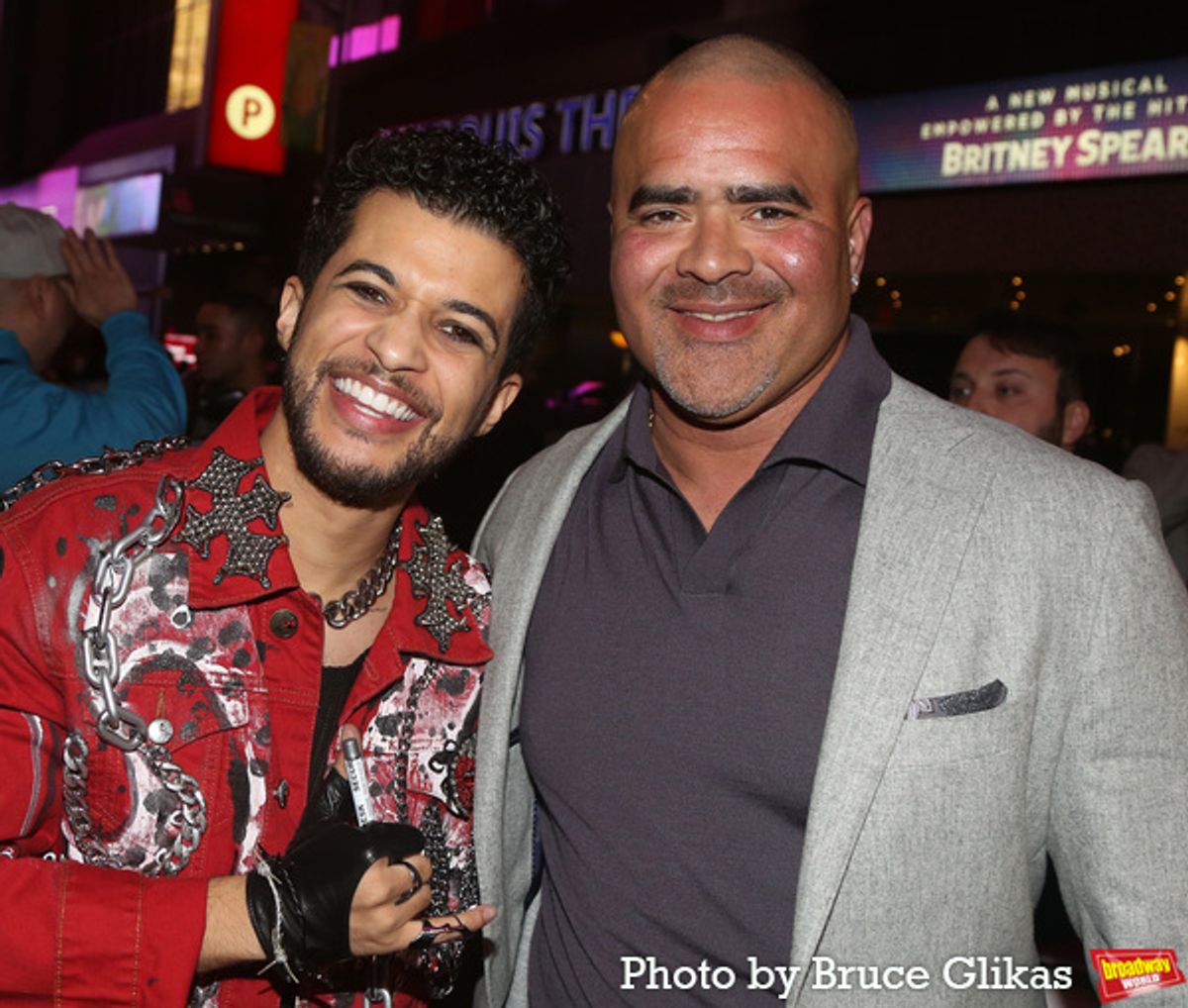 Jordan Fisher and Christopher Jackson at 