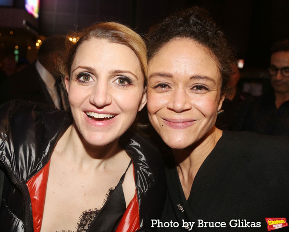 Annaleigh Ashford and Amber Gray at 