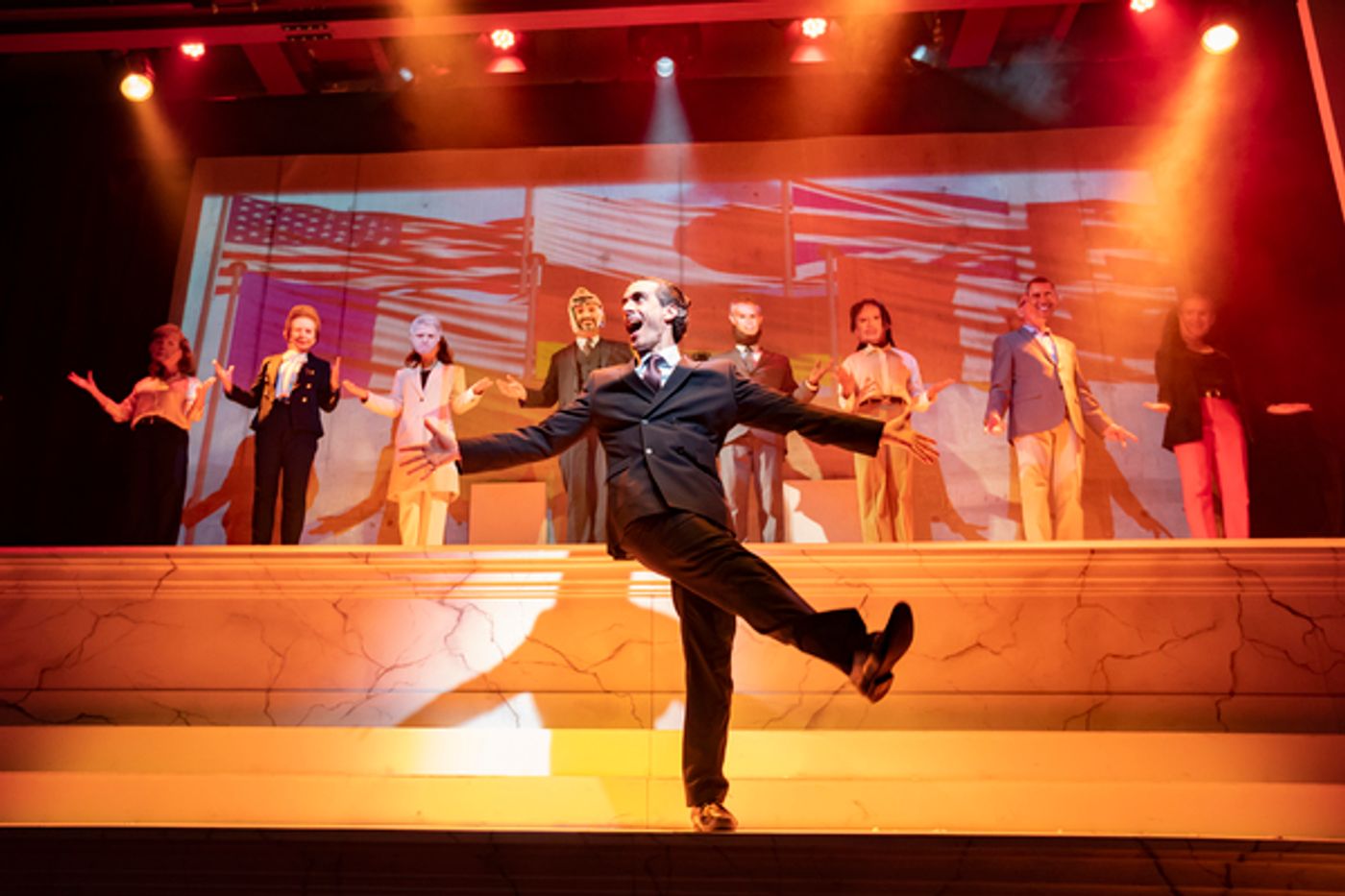 Photos: First Look at Sebastien Torkia, Sally Ann Triplett & More in BERLUSCONI A NEW MUSICAL  Image