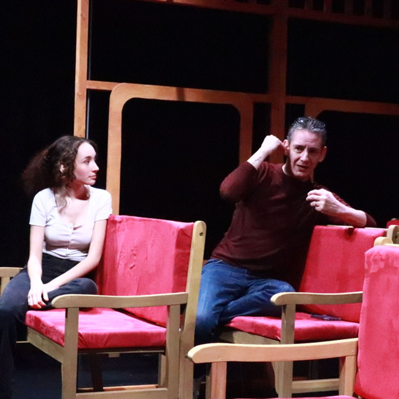 Photos: Go Inside Rehearsals for ON THE RIGHT TRACK at AMT Theater  Image