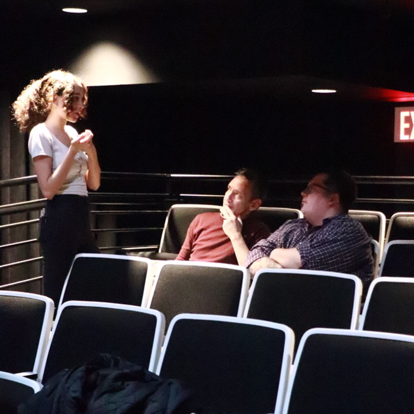 Photos: Go Inside Rehearsals for ON THE RIGHT TRACK at AMT Theater  Image