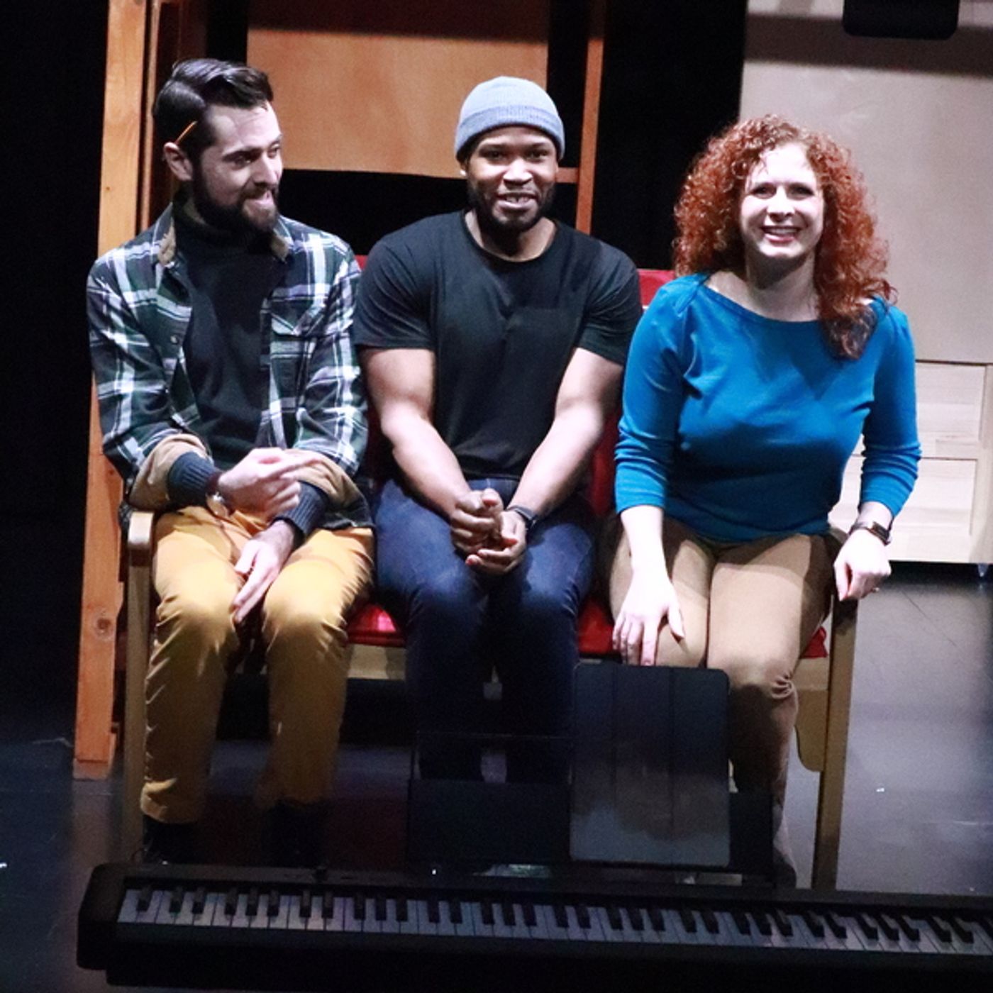Photos: Go Inside Rehearsals for ON THE RIGHT TRACK at AMT Theater  Image