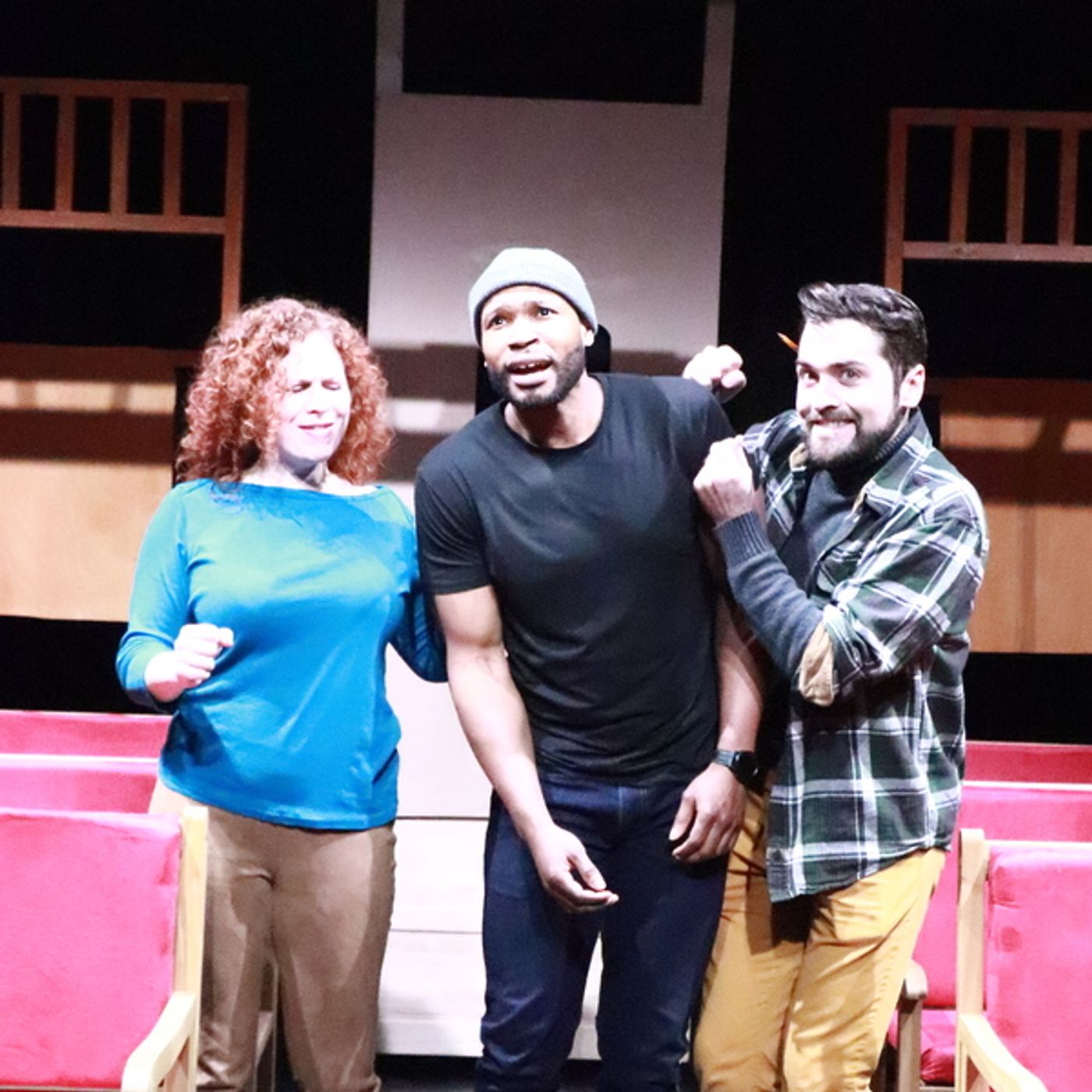 Photos: Go Inside Rehearsals for ON THE RIGHT TRACK at AMT Theater  Image