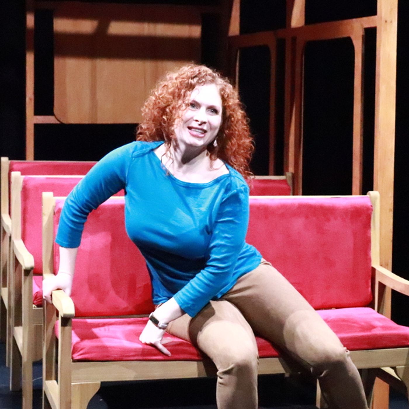 Photos: Go Inside Rehearsals for ON THE RIGHT TRACK at AMT Theater  Image