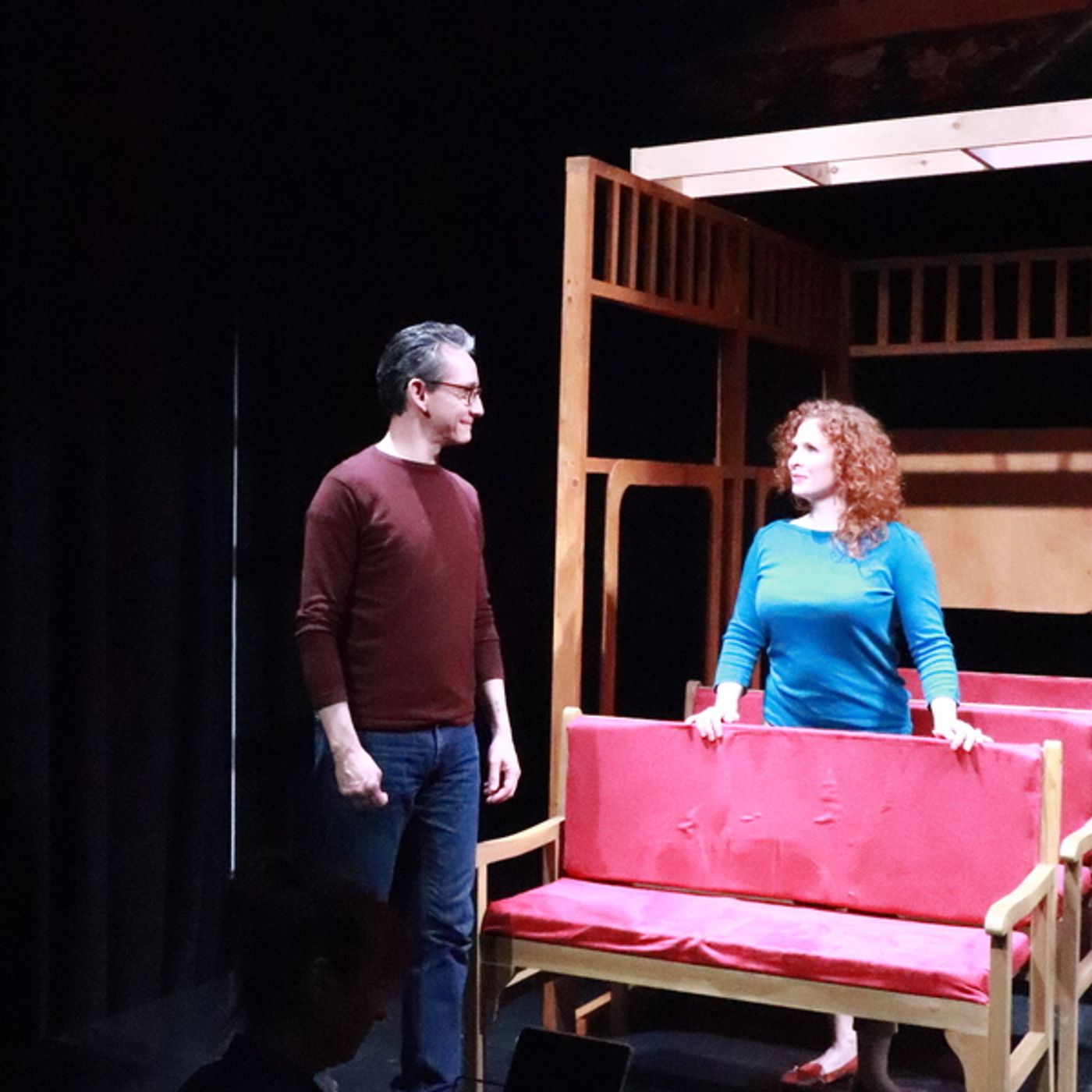 Photos: Go Inside Rehearsals for ON THE RIGHT TRACK at AMT Theater  Image