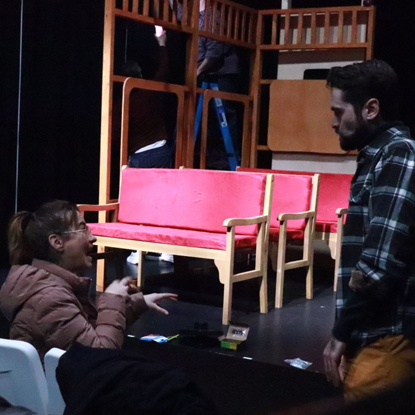 Photos: Go Inside Rehearsals for ON THE RIGHT TRACK at AMT Theater  Image