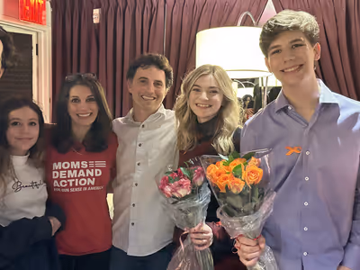 Carly Gold and Joshua Turchin with Moms Demand Action  Photo