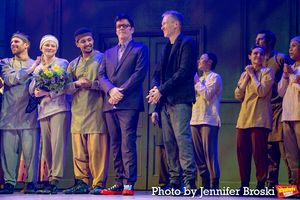 Andrew Mackay, Nick Barnes, and the cast of LIFE OF PI Photo