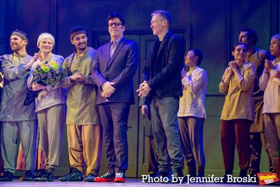 Andrew Mackay, Nick Barnes, and the cast of LIFE OF PI Photo