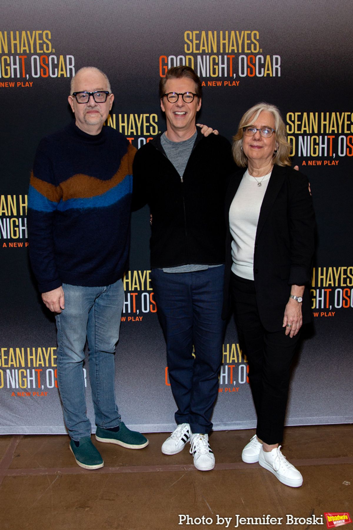 Doug Wright, Sean Hayes, Lisa Peterson at 