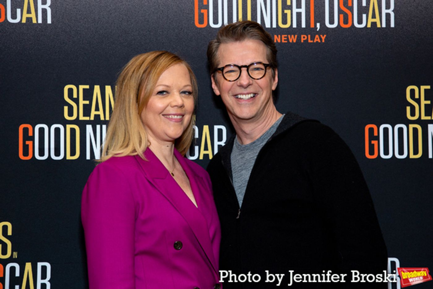 Photos: Sean Hayes & the Cast of GOOD NIGHT, OSCAR Meet the Press  Image