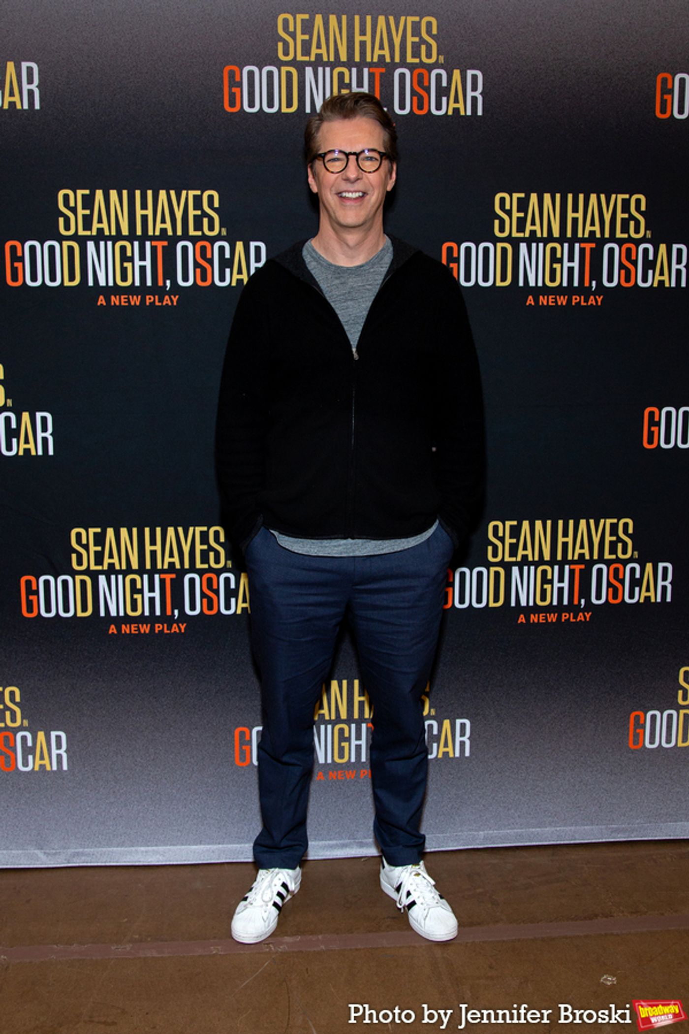 Photos: Sean Hayes & the Cast of GOOD NIGHT, OSCAR Meet the Press  Image