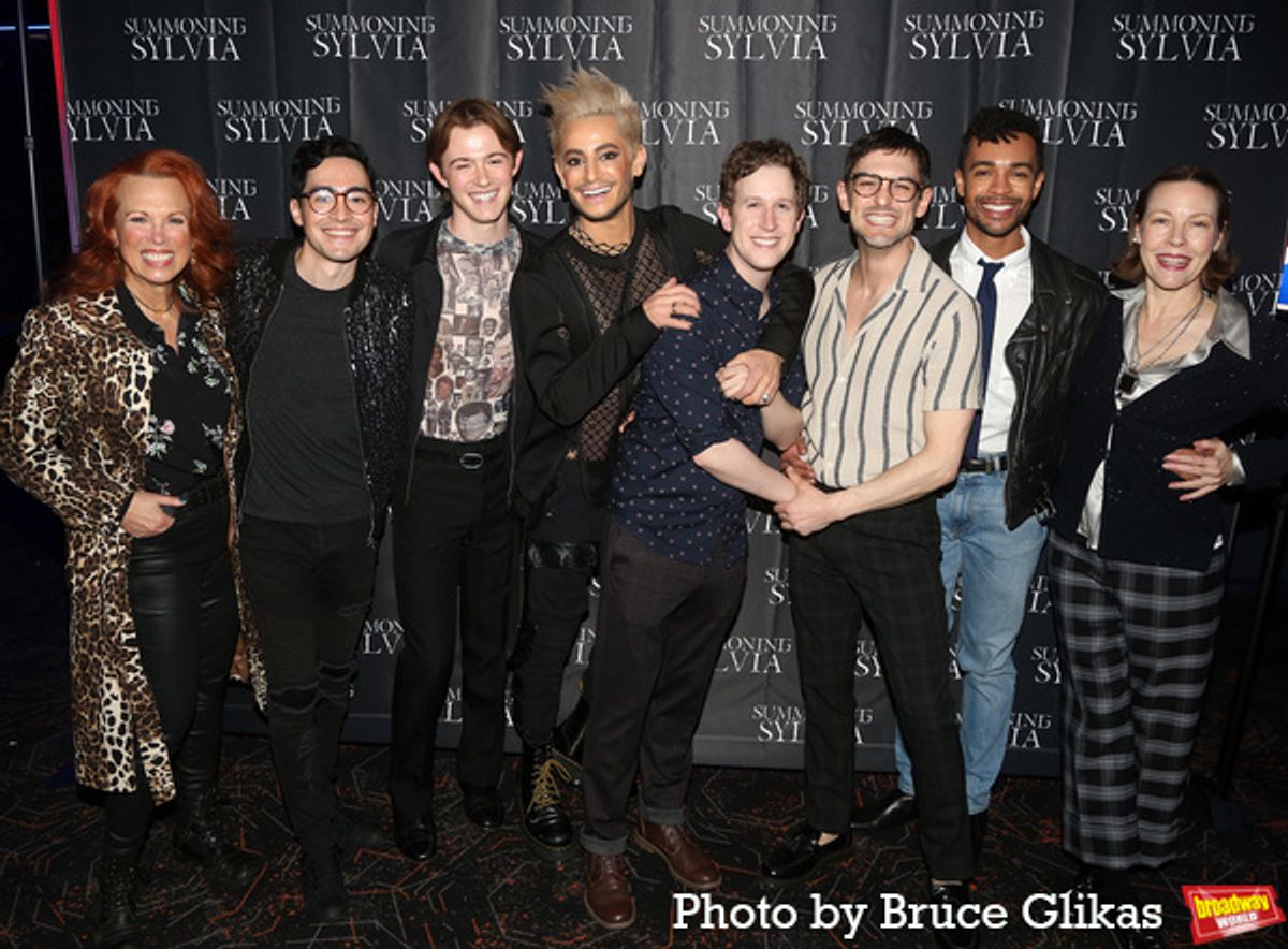 Carolee Carmello, Troy Iwata, Camden Garcia, Frankie Grande, Co-Writer/Co-Director Alex Wyse, Co-Writer/Co-Director Wesley Taylor, Noah Ricketts and Veanne Cox  at 