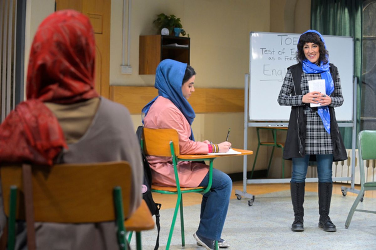 Sarah Nina Hayon, Christine Mirzayan, and Mehry Eslaminia  at 