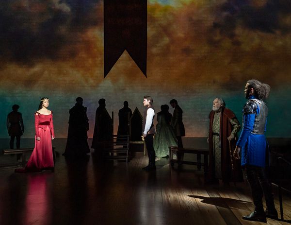 Phillipa Soo, Andrew Burnap, Dakin Matthews, Jordan Donica Photo