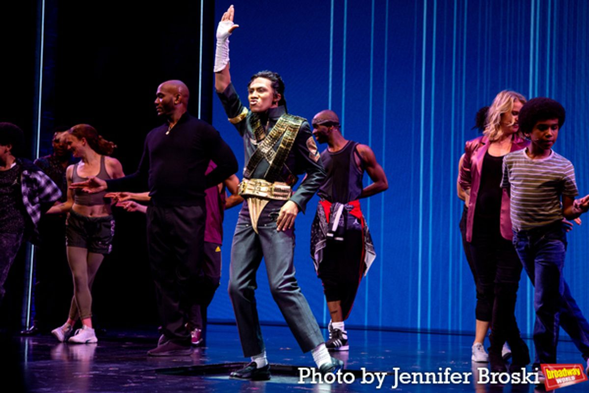 Elijah Rhea Johnson and the cast of MJ at 