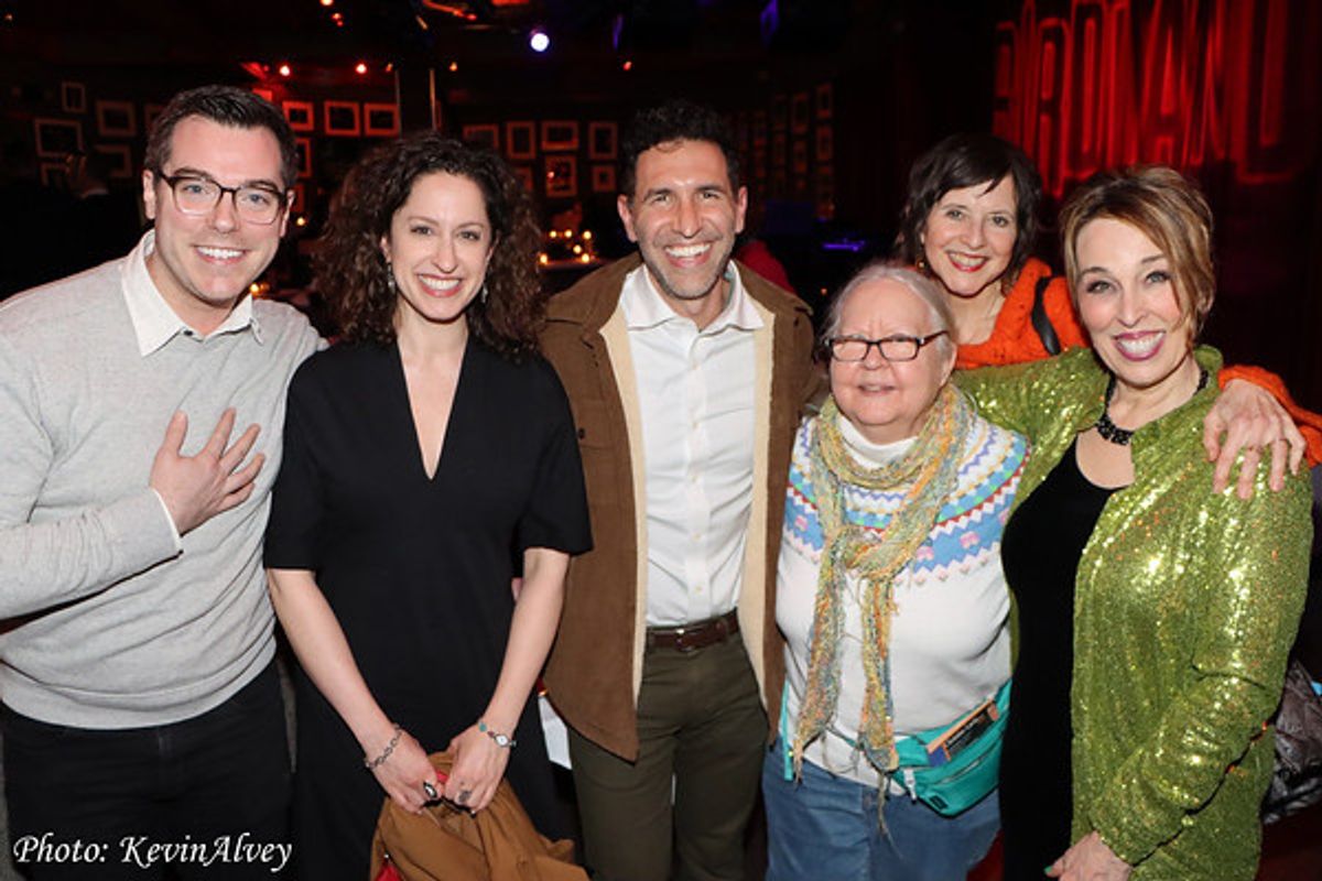 Trey Gerrald, Barrie Kreinik, David Perlman, Rosemary Loar, Christine Lavin, Susie Mosher at 