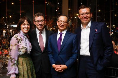 Katherine Farley, Albert Bourla,  Kewsong Lee and Henry Timms Photo