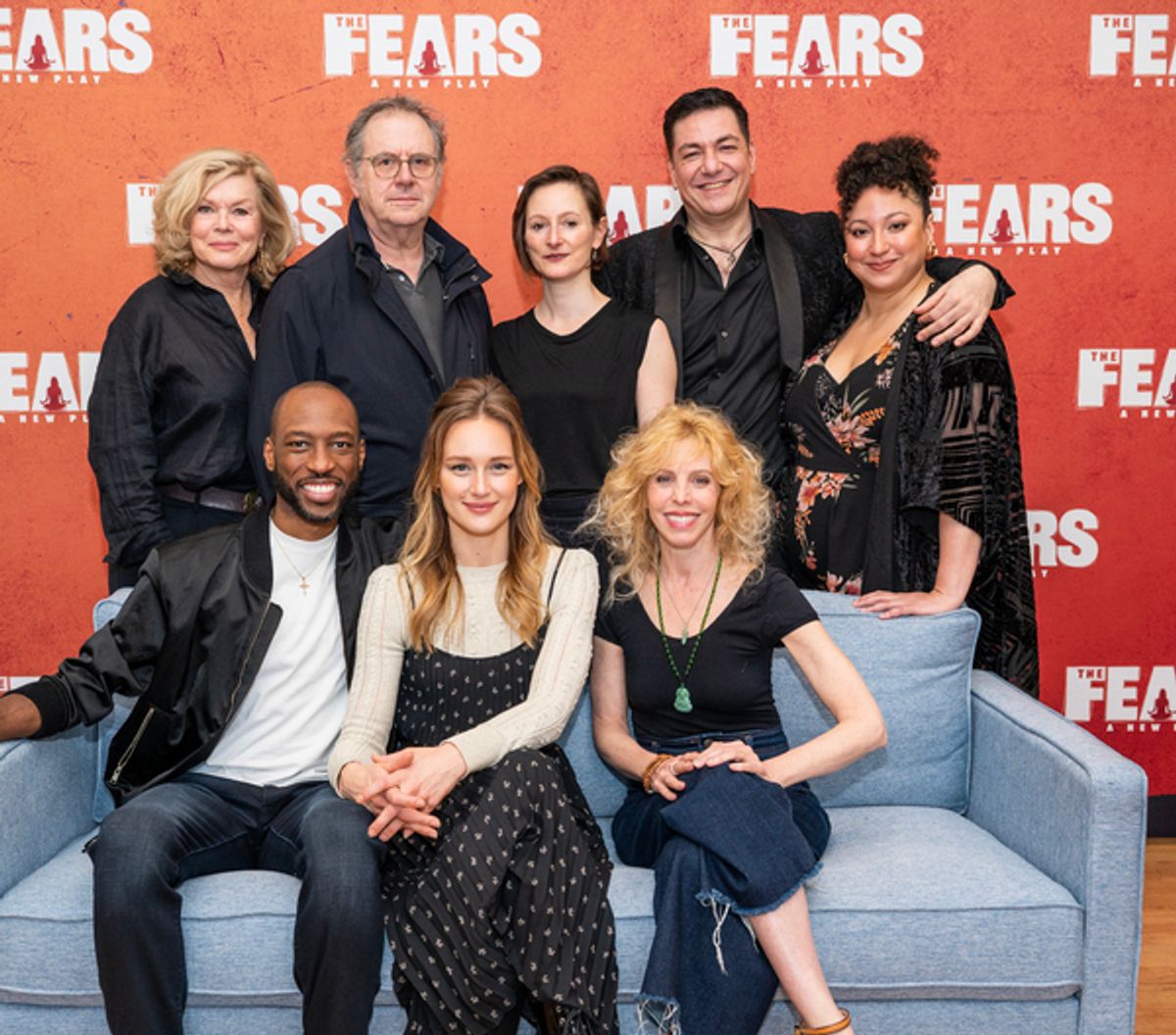 The Cast of THE FEARS, Dan Algrent, Emma Sheanshang at 