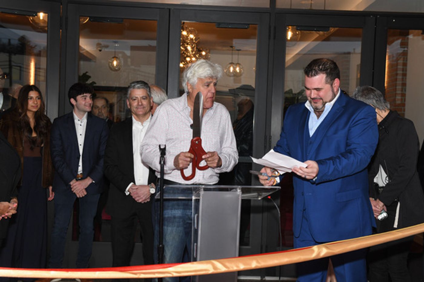 Photos/Video: Jay Leno Celebrates Reopening of Bergen PAC with Historic Drive and Ribbon Cutting  Image