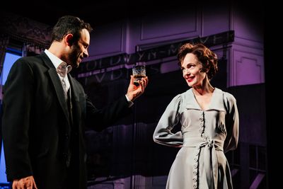 Aaron Costa Ganis and Elizabeth McGovern Photo