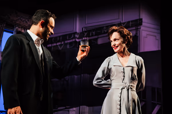 Aaron Costa Ganis and Elizabeth McGovern Photo