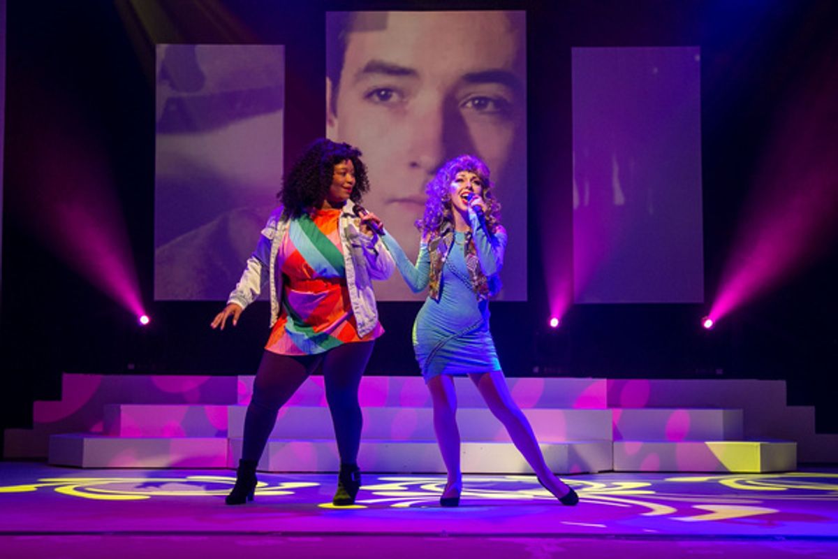 Saige Noelle and Mikayla Petrilla in Decades in Concert: the 80s (Holding Out For A Hero - Bonnie Tyler) at Photos: First Look At DECADES IN CONCERT: THE 80s! At The Downtown Cabaret Theatre