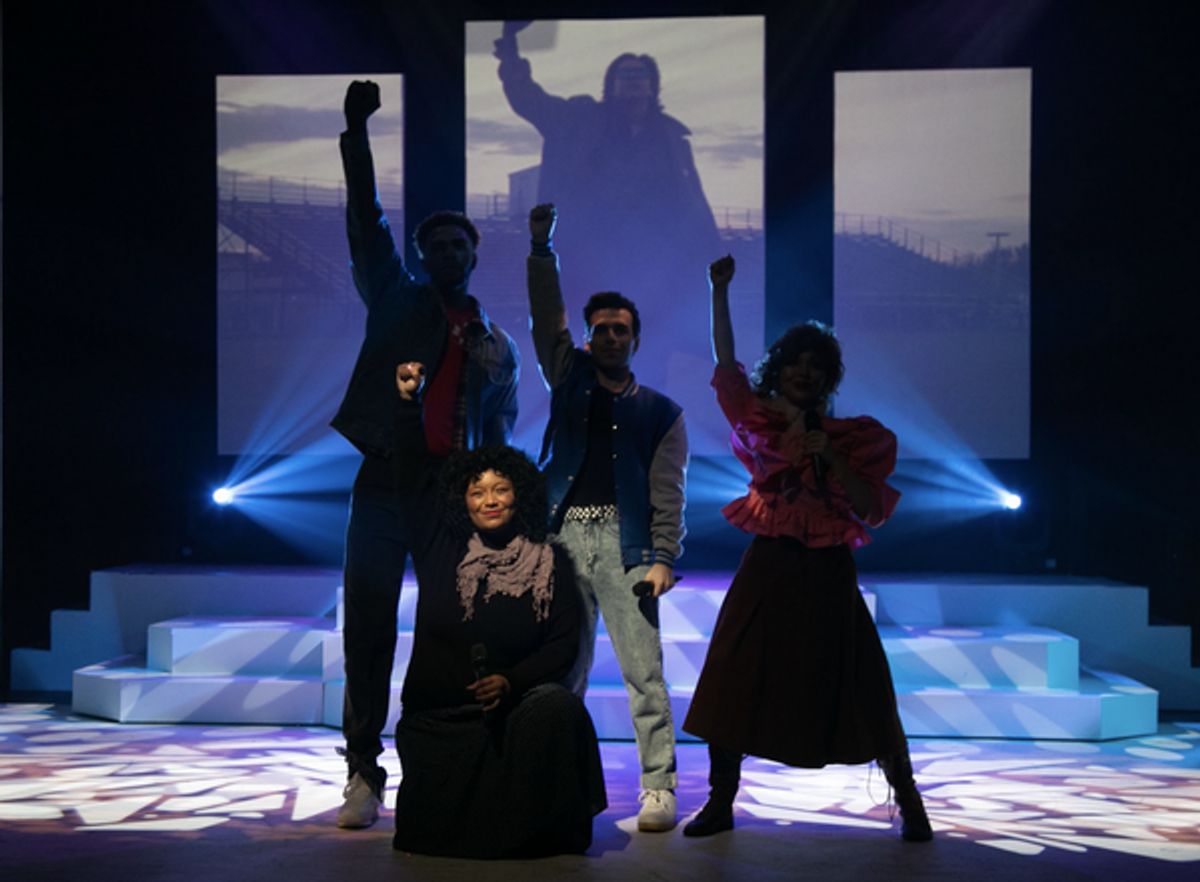 The cast of Decades in Concert: the 80s (Saige Noelle Bryan, Everton George, Robert Peterpaul, Mikayla Petrilla) at 