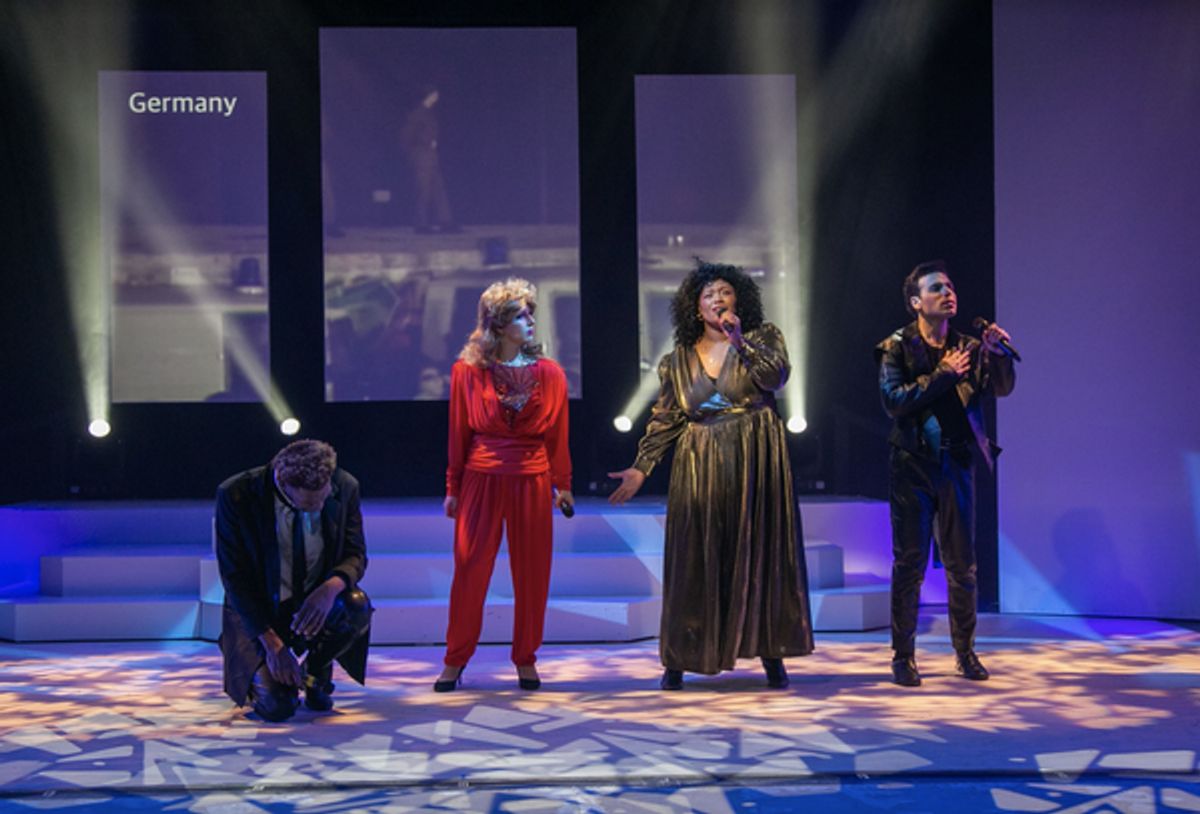 The cast of Decades in Concert: the 80s (Saige Noelle Bryan, Everton George, Robert Peterpaul, Mikayla Petrilla) at 