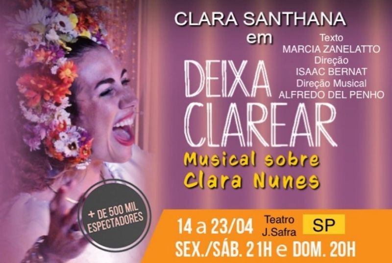 Seen by More than 500,000 People, Show DEIXA CLAREAR Celebrates Brazilian Singer Clara Nunes  Image