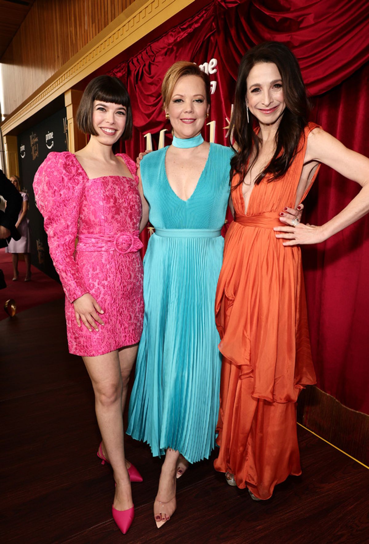 Alanna Fox, Emily Bergl and Marin Hinkle at 