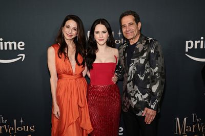 Marin Hinkle, Rachel Brosnahan and Tony Shalhoub Photo