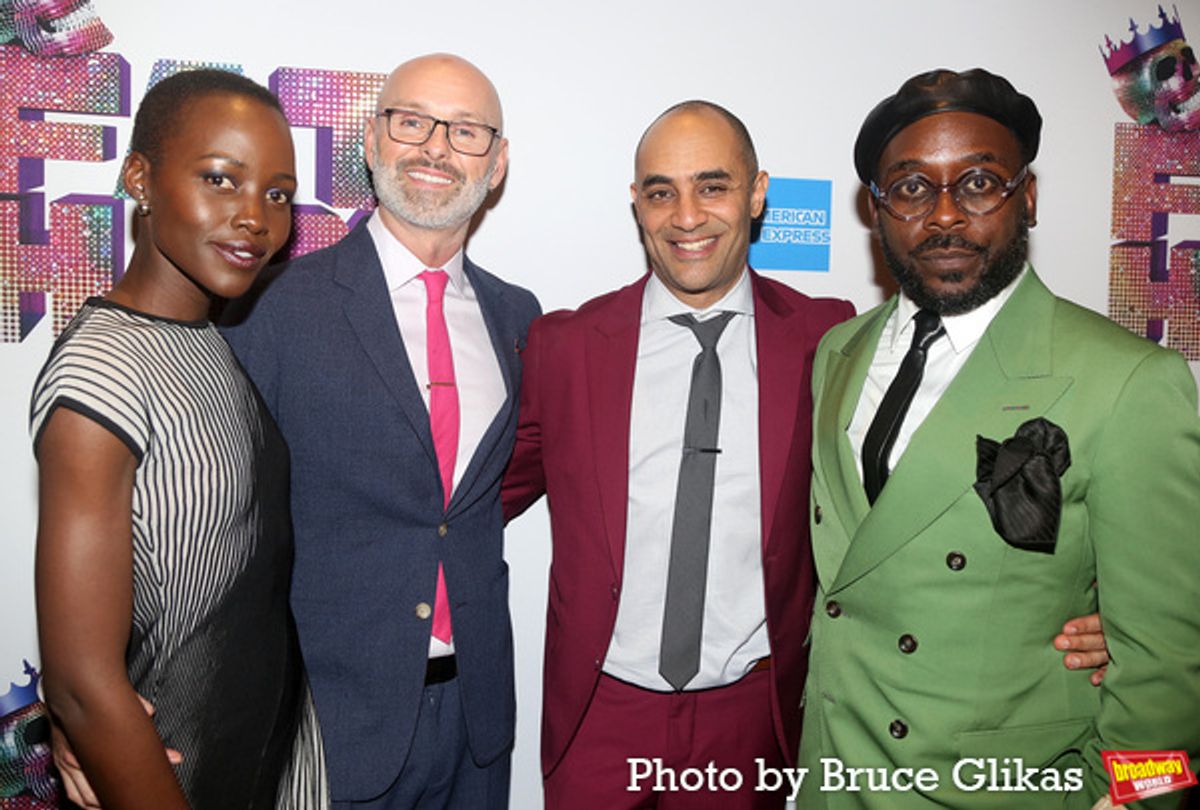 Lupita Nyong'o, Daryl Beck, Director Saheem Ali and Playwright James Ijames  at 
