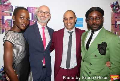 Lupita Nyong'o, Daryl Beck, Director Saheem Ali and Playwright James Ijames  Photo