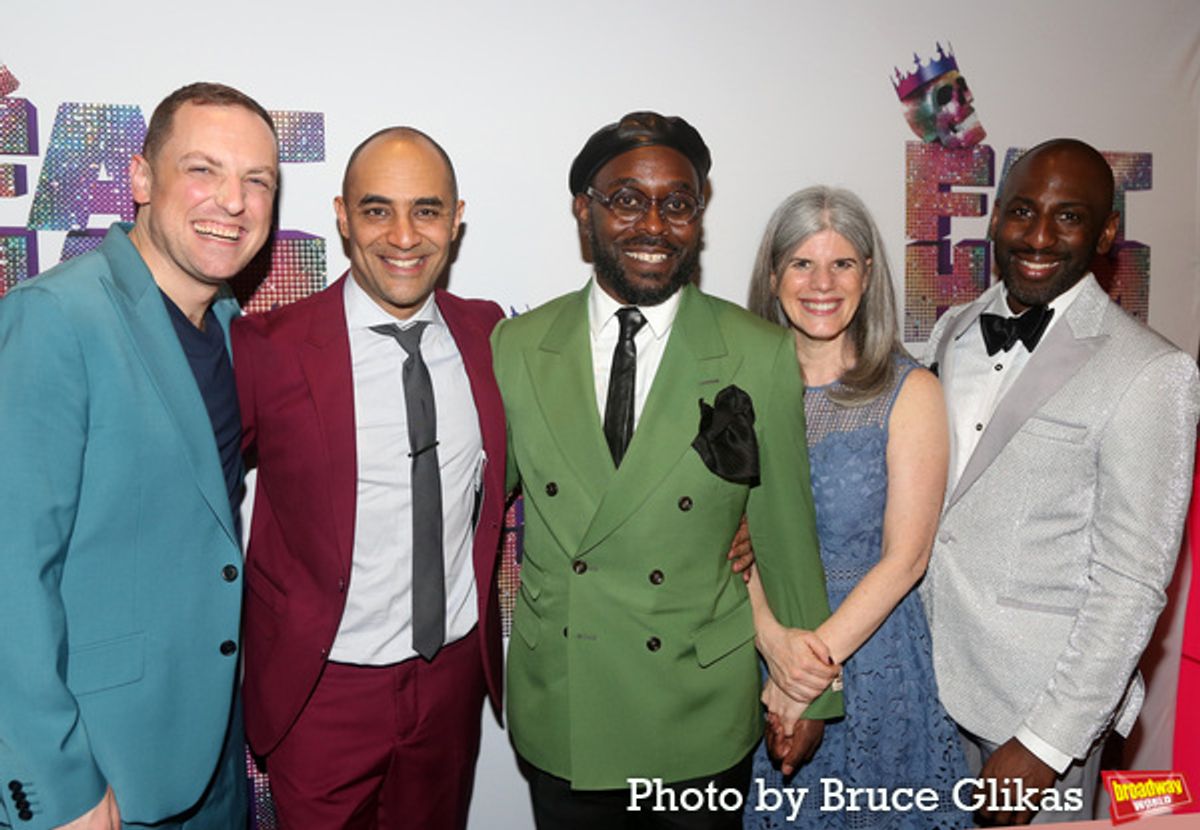 Darren Johnston, Director Saheem Ali, Playwright James Ijames, Mandy Hackett, and Rashad V. Chambers at 