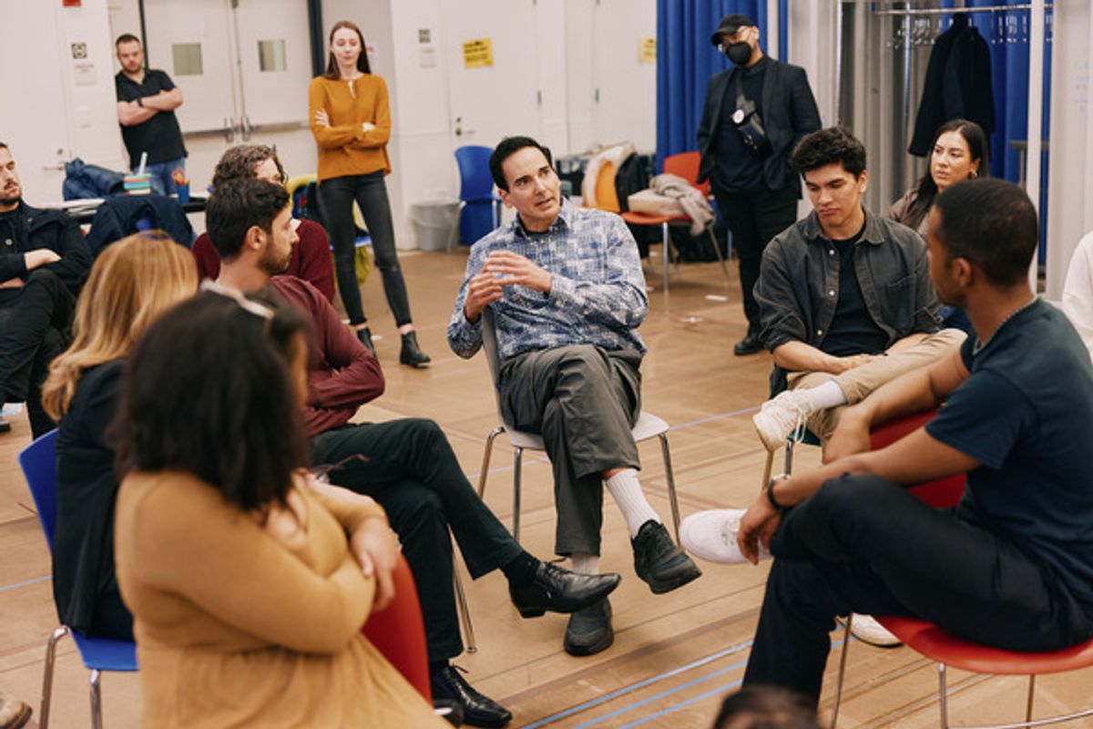 Gabriel Burrafato and the company of Evita, at American Repertory Theater beginning May 17. at 