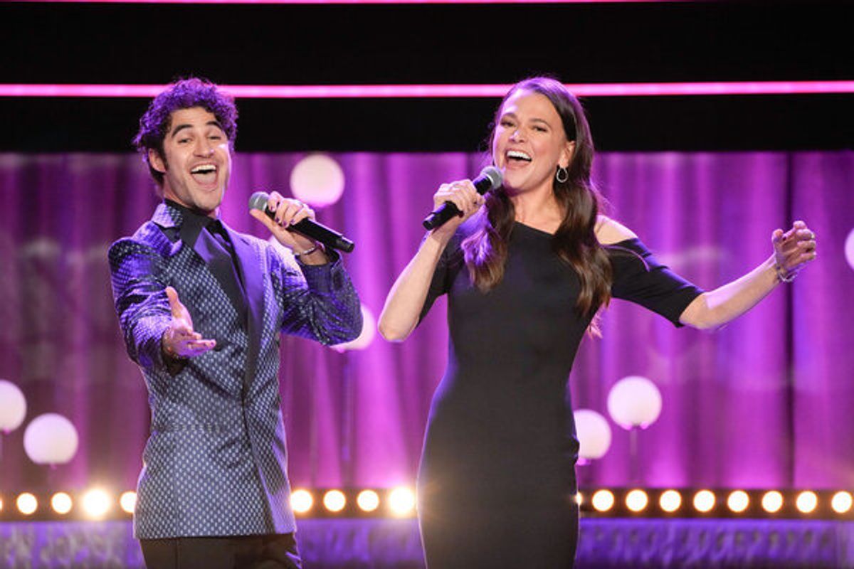 Darren Criss and Sutton Foster at 