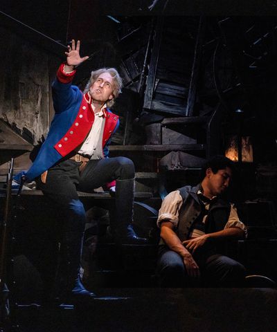 Nick Cartell in Les Misérables. Photo by Matthew Murphy & Evan Zimmerman for MurphyM Photo