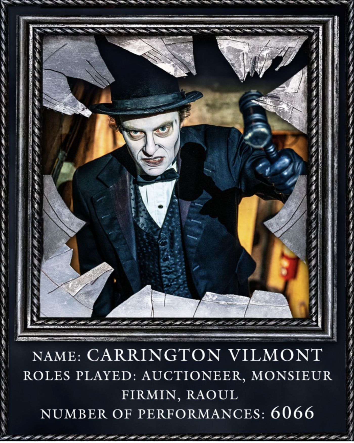 Interview: Veteran PHANTOM Cast Member Carrington Vilmont on the Final Chandelier Fall  Image
