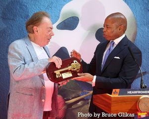 Sir Andrew Lloyd Webber and New York City Mayor Eric Adams  Photo