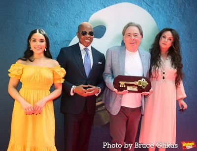 Linedy Genao, New York City Mayor Eric Adams, Sir Andrew Lloyd Webber and Sarah Brigh Photo