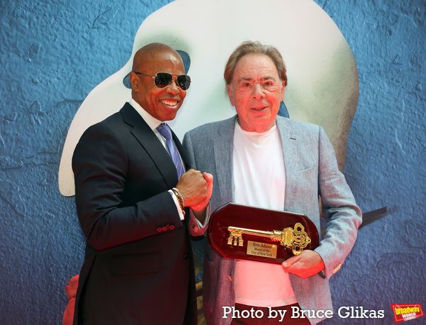 New York City Mayor Eric Adams and Sir Andrew Lloyd Webber  Photo