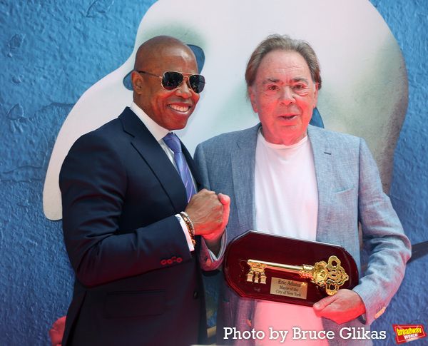 New York City Mayor Eric Adams and Sir Andrew Lloyd Webber   Photo