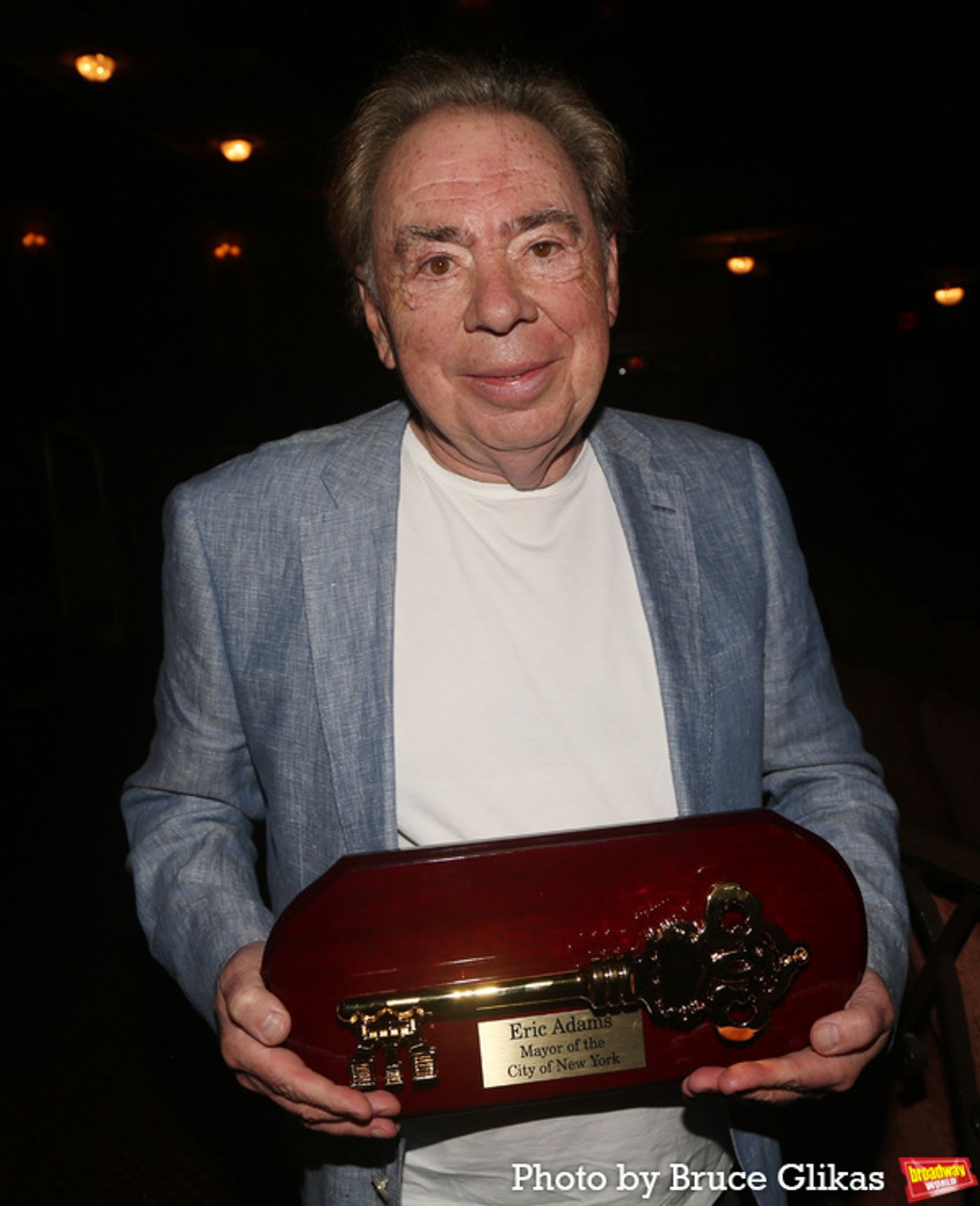Photos: Mayor Eric Adams Awards Andrew Lloyd Webber The Key to the City of New York  Image