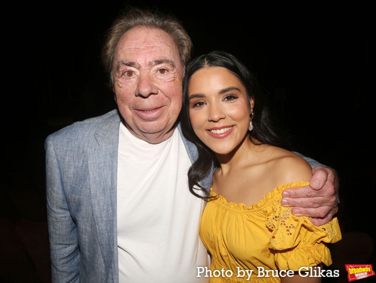 Sir Andrew Lloyd Webber and Linedy Genao  at 