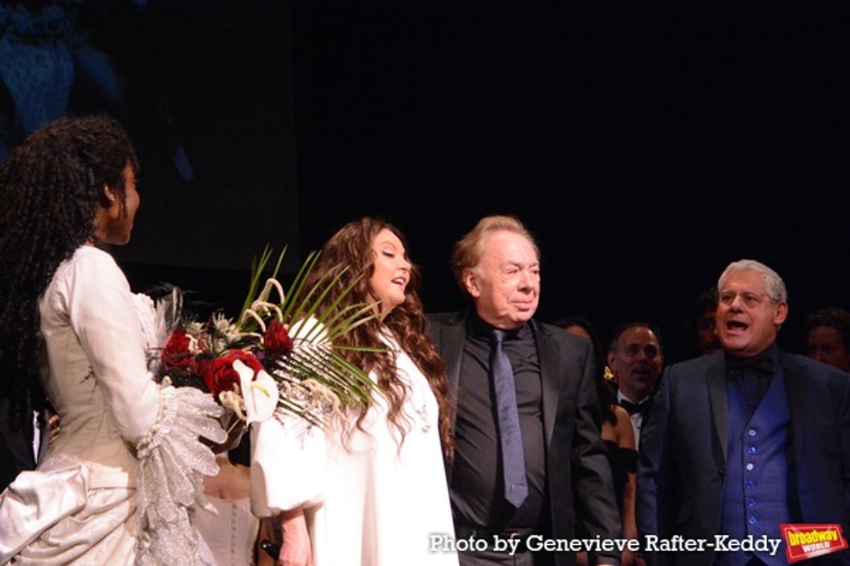 Emilie Kouatchou, Sarah Brightman, Andrew Lloyd Webber and Cameron Macintosh at 