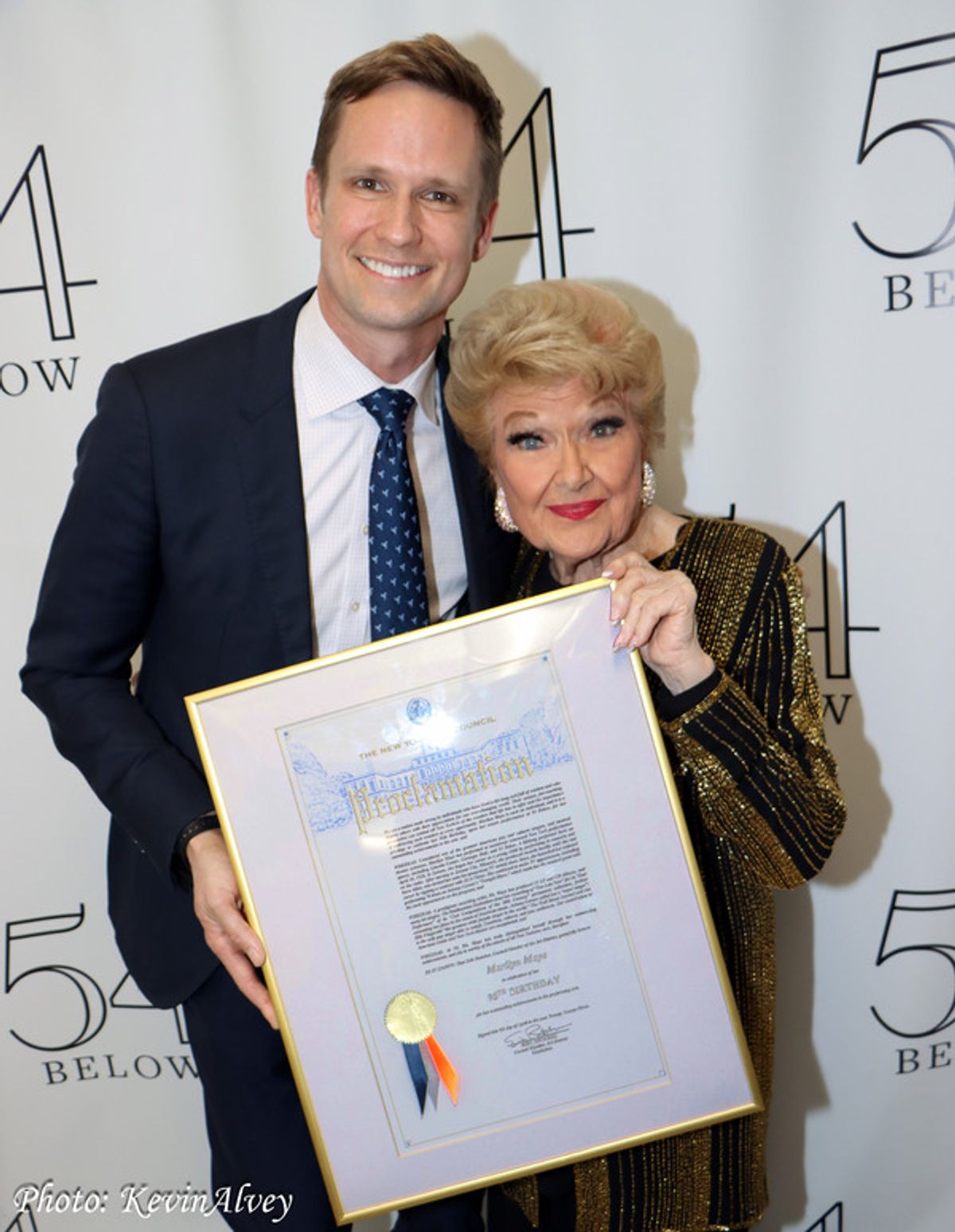 Councilman Erik Bottcher, Marilyn Maye at 