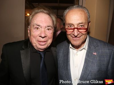 Sir Andrew Lloyd Webber and Senate Majority Leader Chuck Schumer Photo