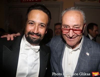 Lin-Manuel Miranda and Senate Majority Leader Chuck Schumer Photo