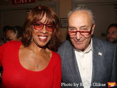 Gayle King and Senate Majority Leader Chuck Schumer Photo